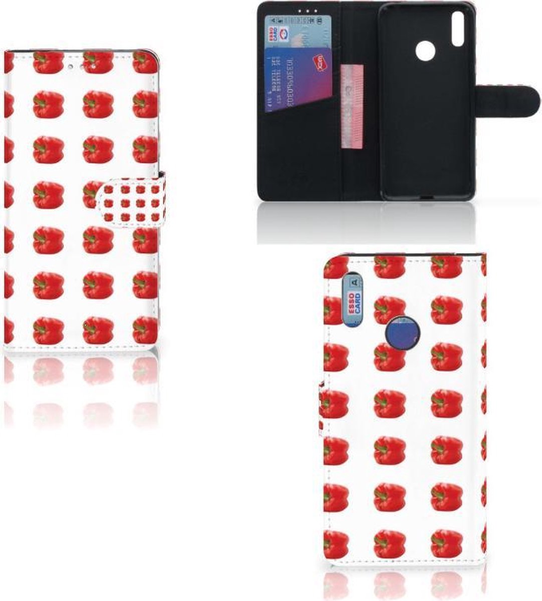 Huawei Y7 (2019) Book Cover Paprika Red