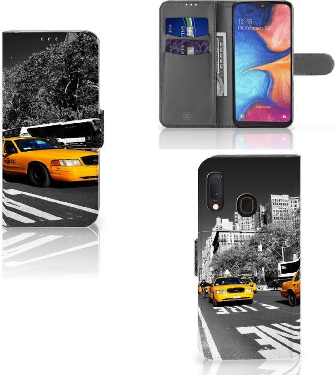Samsung Galaxy A20e Flip Cover New York Taxi