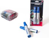 Gerimport Permanentmarkers 15 Cm Blauw 2 Stuks