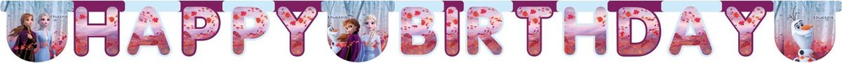 Wefiesta - FROZEN 2 - Letterslinger Happy Birthday