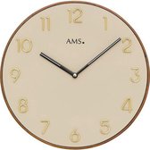 Home ESPRIT Wandklok Wit Beige Goud - 60 Cm Modern Design
