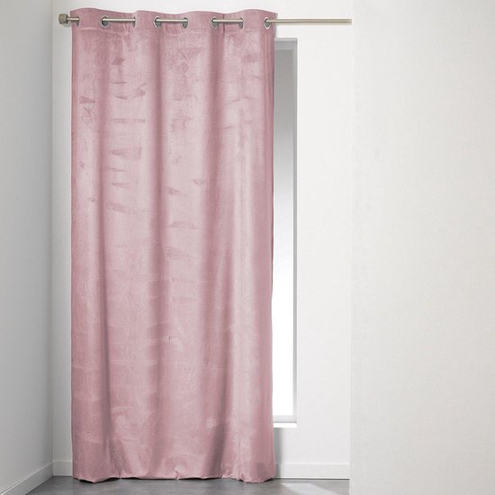 Sleepp - Velvet gordijn - Velours gordijn met ringen - 140 x 240 cm - roze  | bol.