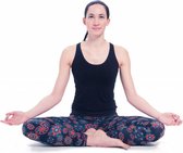 Yoga legging zwart met Mandala print biologisch Ssportlegging - S