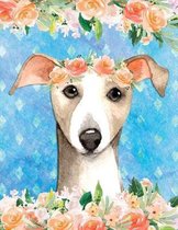 Big Fat Bullet Style Journal Italian Greyhound In Flowers