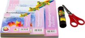 Folia Vouwblaadjes Regenboog Knutsel Papierpakket A040109 - 300 blad - met schaar en lijm