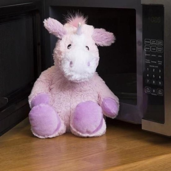 Warmies Roze Eenhoorn - Magnetronknuffel - Warmte dier - Warmte kussen van Warmies — afbeelding 4