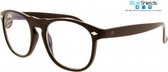 Icon Eyewear NFB002 +3.00 Luciano BlueShields Leesbril - Blauw licht filter lens - Glanzend zwart
