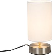 QAZQA milo - Moderne Tafellamp - 1 lichts - H 260 mm - Wit - Industrieel - Woonkamer | Slaapkamer