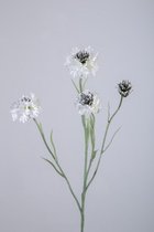 Kunstbloem - Korenbloem - 61 cm hoog - set van 2