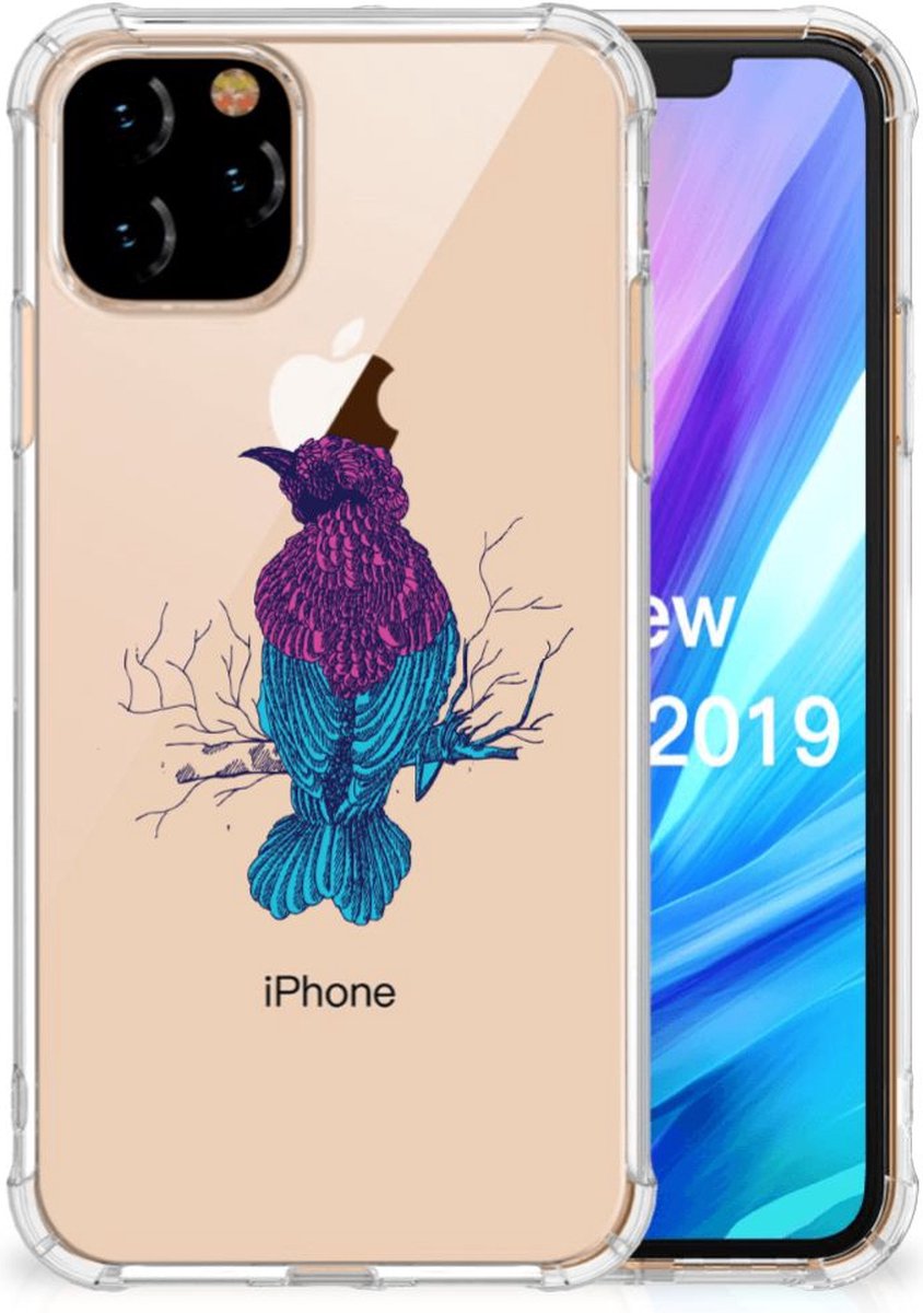 Back Cover voor Apple iPhone 11 Pro Stevig Bumper Hoesje Merel