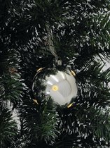 Europalms LED kerstmis Ball 6cm, zilver 6x