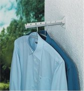 Patère Murale Pliable En Aluminium - Rotation 180°, 6 Trous + Crochet - Pour Salle De Bain, Balcon, Buanderie