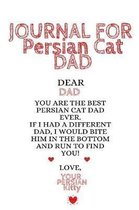 Journal For Persian Cat Dad