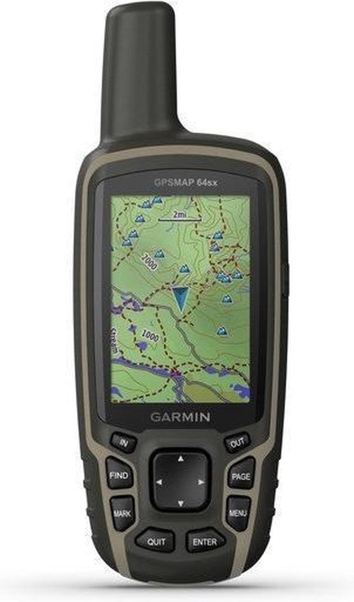 Garmin GPSMAP 64sx GPS tracker Persoonlijk Zwart, Groen 8 GB
