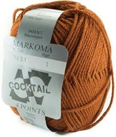 Scheepjes Cocktail bruin-roest 7601. PAK MET 10 BOLLEN a 50 GRAM.