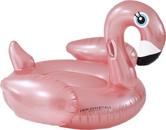 Swim Essentials Opblaas Flamingo XXL - Opblaasbaar Zwembadspeelgoed - Rosé Goud - 160 x 130 x 67 cm