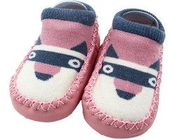 Baby Sokjes | Slofsokken | Sloffen | Antislip | Roze | Paars | 14cm | Baby | Babykamer | Kraamkado | Uitzetlijst baby | Heble | 1 tot 3 jaar | Babykleding |