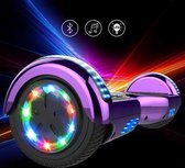 Evercross 6.5 inch Hoverboard met Flits Wielen + TAOTAO moederbord, Elektrische Zelfbalancerende Scooter,Bluetooth Speaker,LED verlichting - Roze