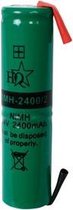 HQ NIMH-2400/2 industrieel oplaadbare batterij/accu Nikkel-Metaalhydride (NiMH) 2400 mAh 2,4 V
