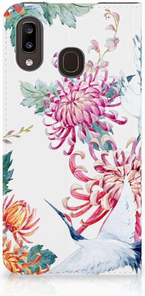 Samsung Galaxy A30 Hoesje maken Bird Flowers
