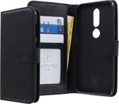 Nokia 4.2 Bookcase hoesje - CaseBoutique - Effen Zwart - Kunstleer