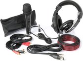 DJ koptelefoon + DJ microfoon - Fenton SH400 - DJ accessoire kit met kabels.