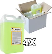 Rookvloeistof - BeamZ universele rookmachine vloeistof - 4x 5 liter - Geel