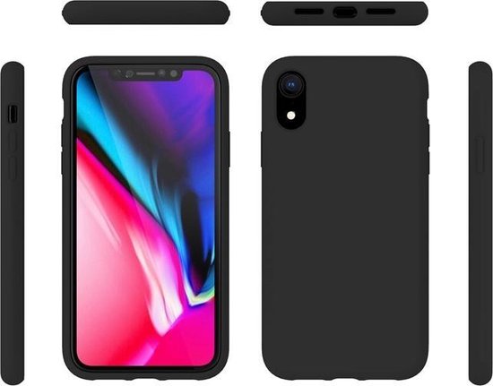 BMAX en Siliconen BMAX pour iPhone XS Max / Coque rigide - Zwart