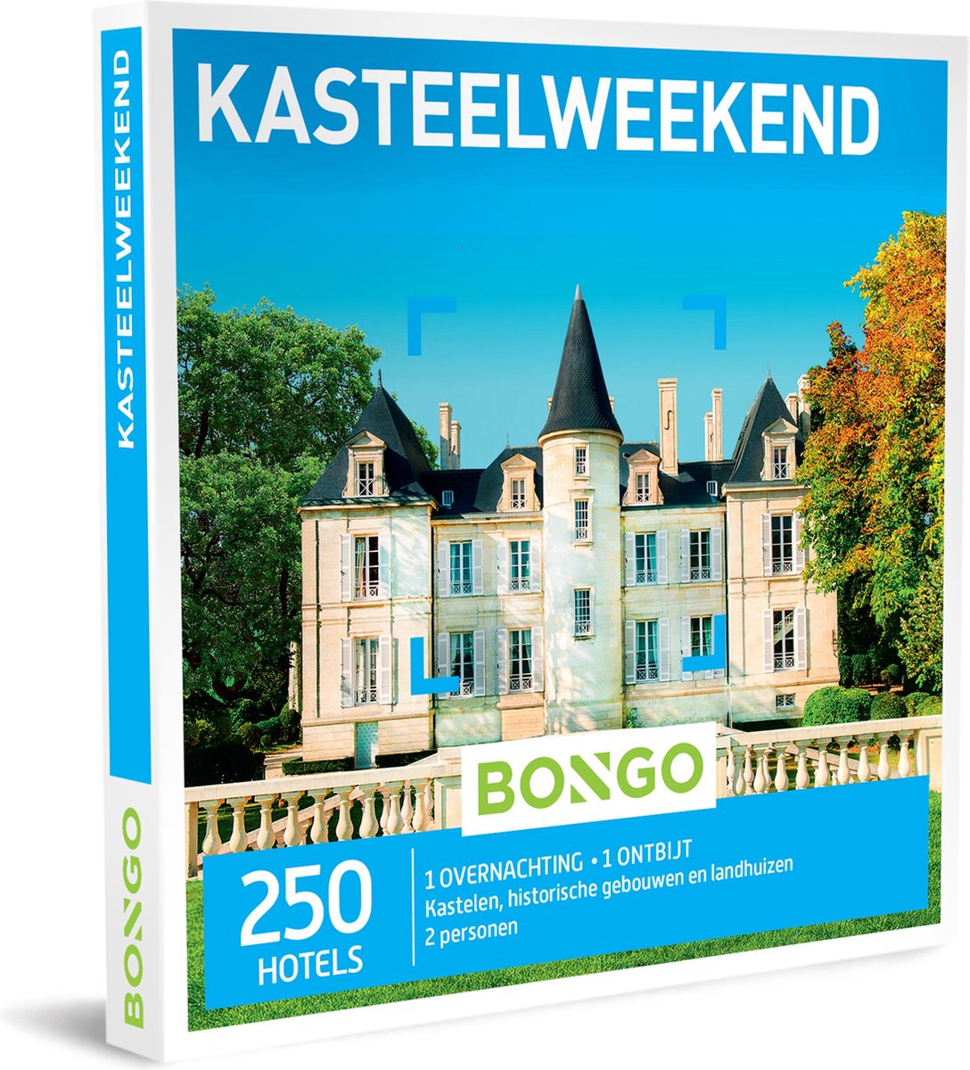 Bongo Bon - Kasteelweekend Cadeaubon - Cadeaukaart cadeau voor man of vrouw | 250 historische hotels
