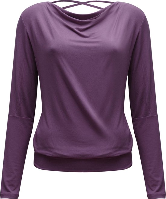 Yoga-longsleeve vloeiende shakti "ala" - vlierbes XL Loungewear shirt YOGISTAR