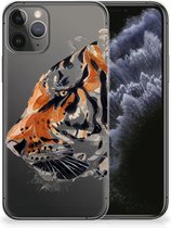 Hoesje maken iPhone 11 Pro Watercolor Tiger