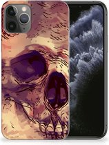 Geschikt voor iPhone 11 Pro Silicone Back Case Skullhead