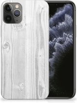 Geschikt voor iPhone 11 Pro Bumper Hoesje White Wood