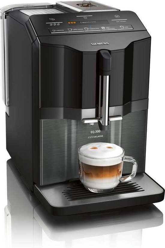 Siemens EQ.300 extraKlasse TI355F09DE - Volautomatische espressomachine - Zwart