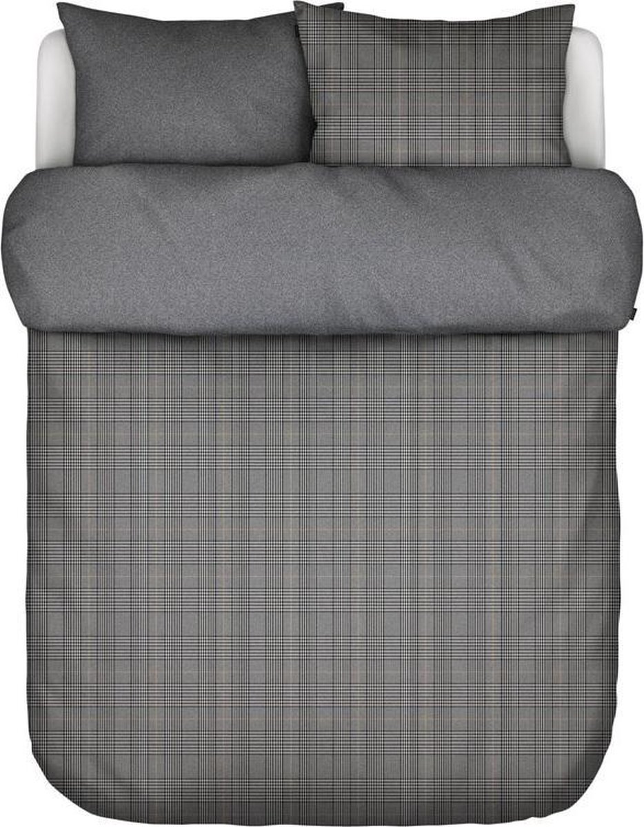 Marc O'Polo Voska Dekbedovertrek - Flanel - Eenpersoons - 140x200/220 cm - Black