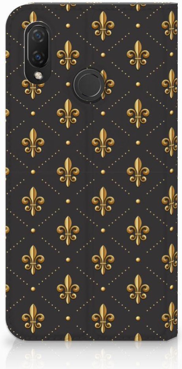 Huawei P Smart Plus Hoesje met Magneet Franse Lelie