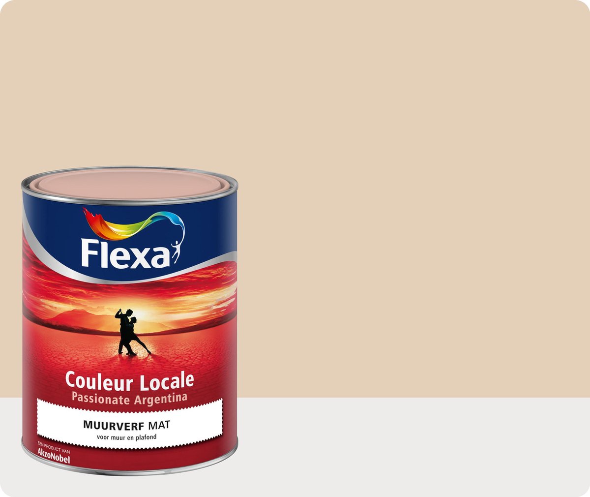 Flexa Couleur Locale - Muurverf Mat - Passionate Argentina Mist - 7045 - 1 liter