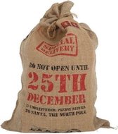 Kerst zak jute do not open until 25 december