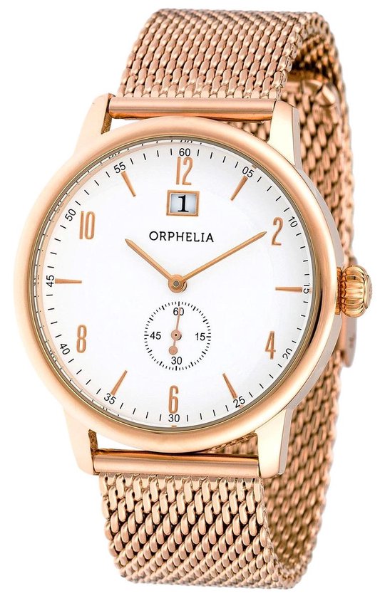 Foto: Orphelia 122 9706 17 horloge staal ros kleurig 43 mm