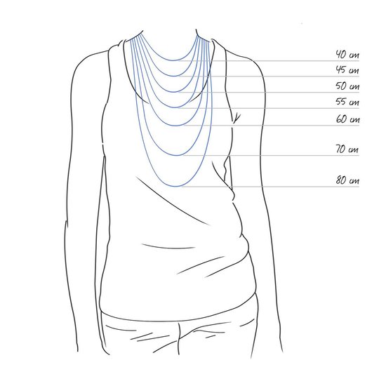 Orphelia SET-015 - Ensemble de bijoux: Collier + Bracelet - Argent Sterling 925-19/43 CM