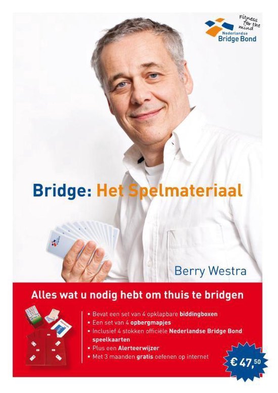 Cover van het boek 'Bridge: het spelmateriaal' van Nederlandse Bridge Bond