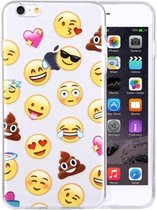 iPhone 6(S) Plus (5.5inch) - Hoes, case, cover - TPU - Transparant - Emoji