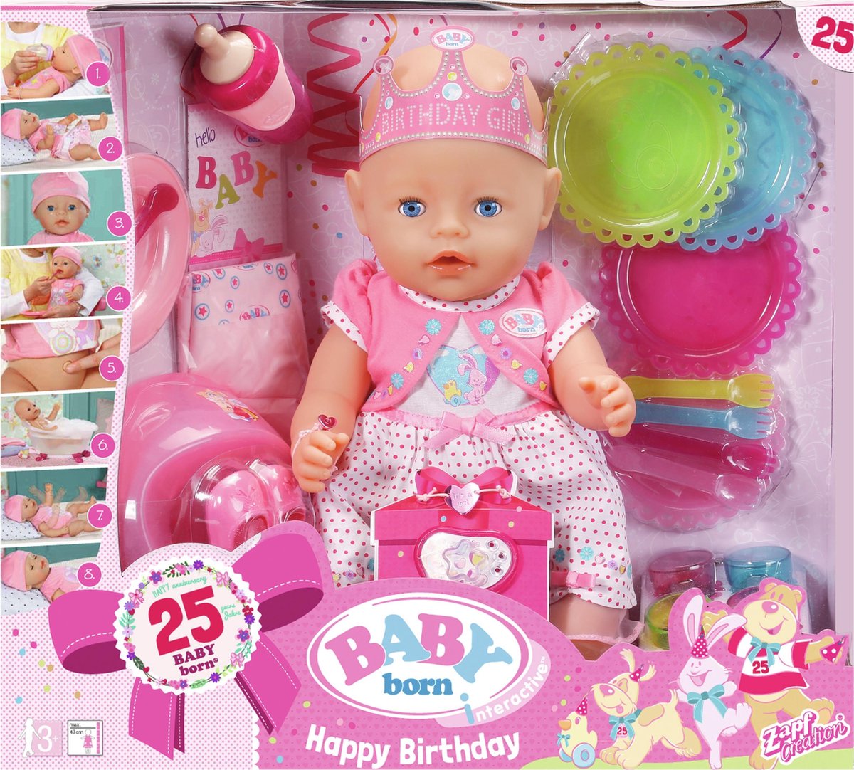 BABY born Interactieve Pop Verjaardag - Babypop bol.com