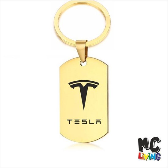 Sleutelhanger RVS - Tesla | bol.com