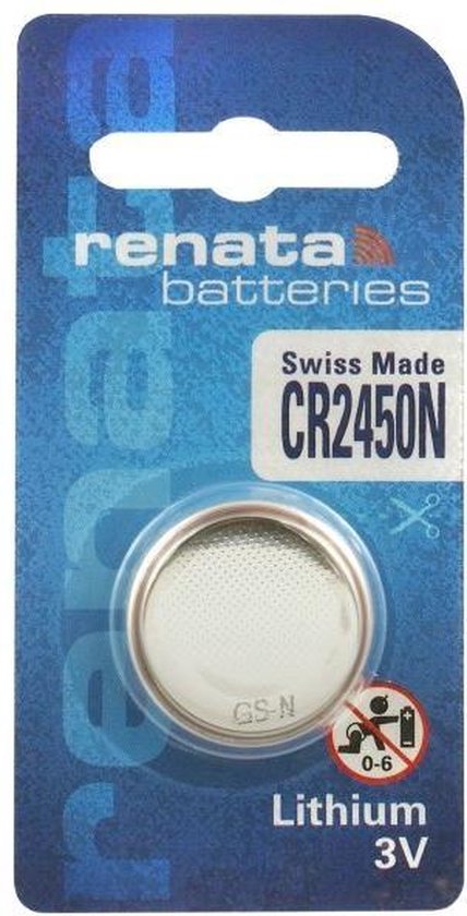 Renata CR2450N 3V Lithium knoopcel batterij-2 Stuks