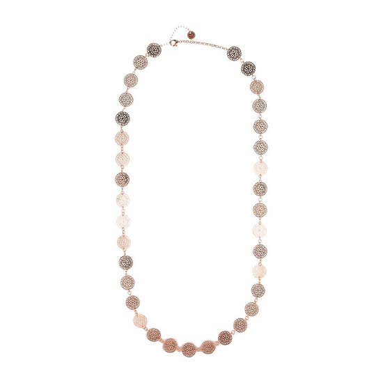 Otazu Flower Disc Necklace Rose Gold (Full)