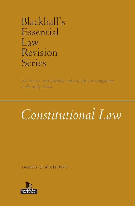 Blackhall’s Essential Law Revision Series - Constitutional ... - cover