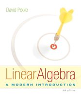 Solutions Manual for Linear Algebra A Modern Introduction 4th Edition by David Poole 2024 . All Chapters A+