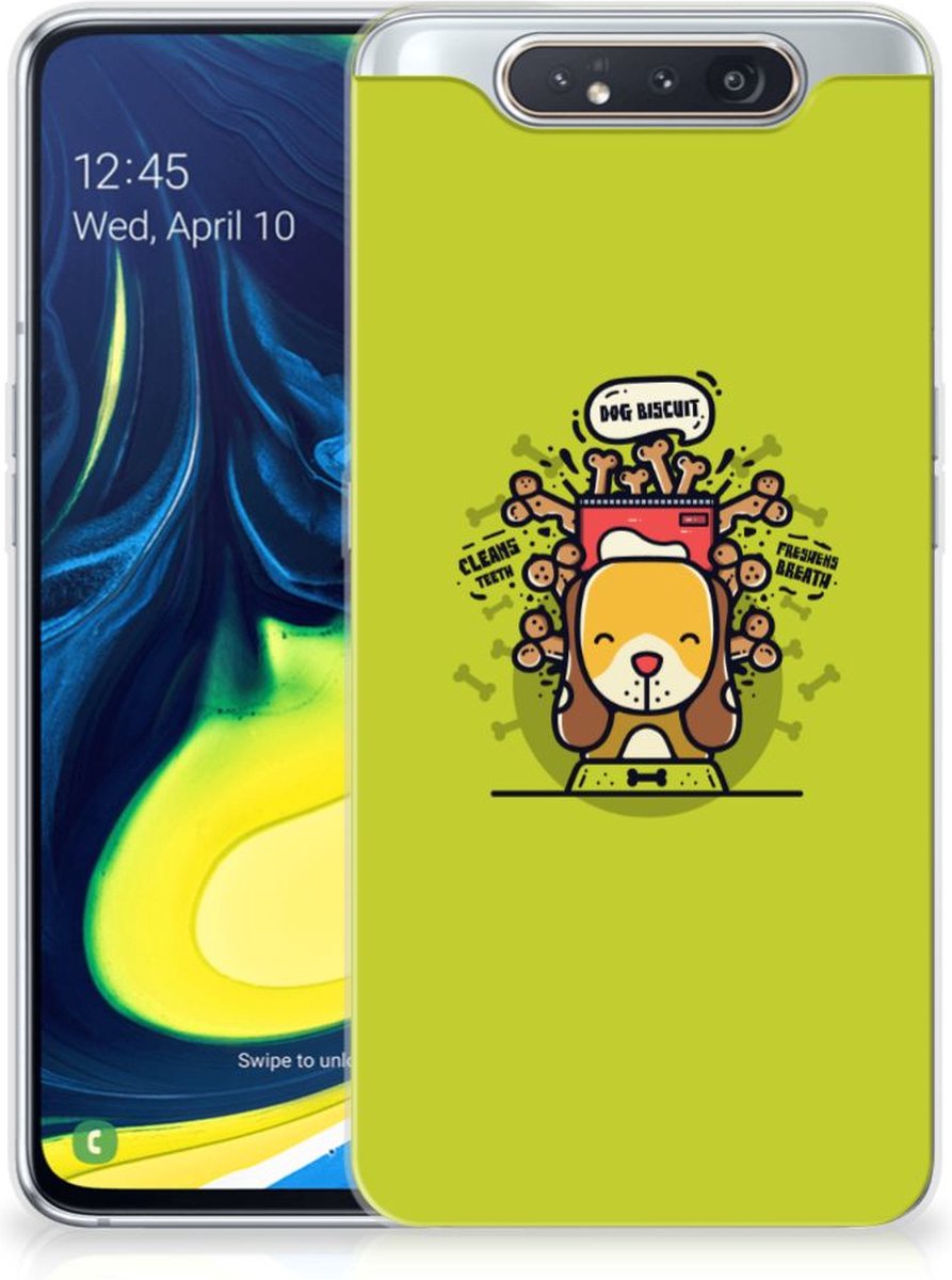 Samsung Galaxy A80 Telefoonhoesje met Naam Doggy Biscuit