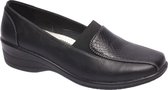 Easy Street Dames Zwarte instapper slangenprint - Maat 37
